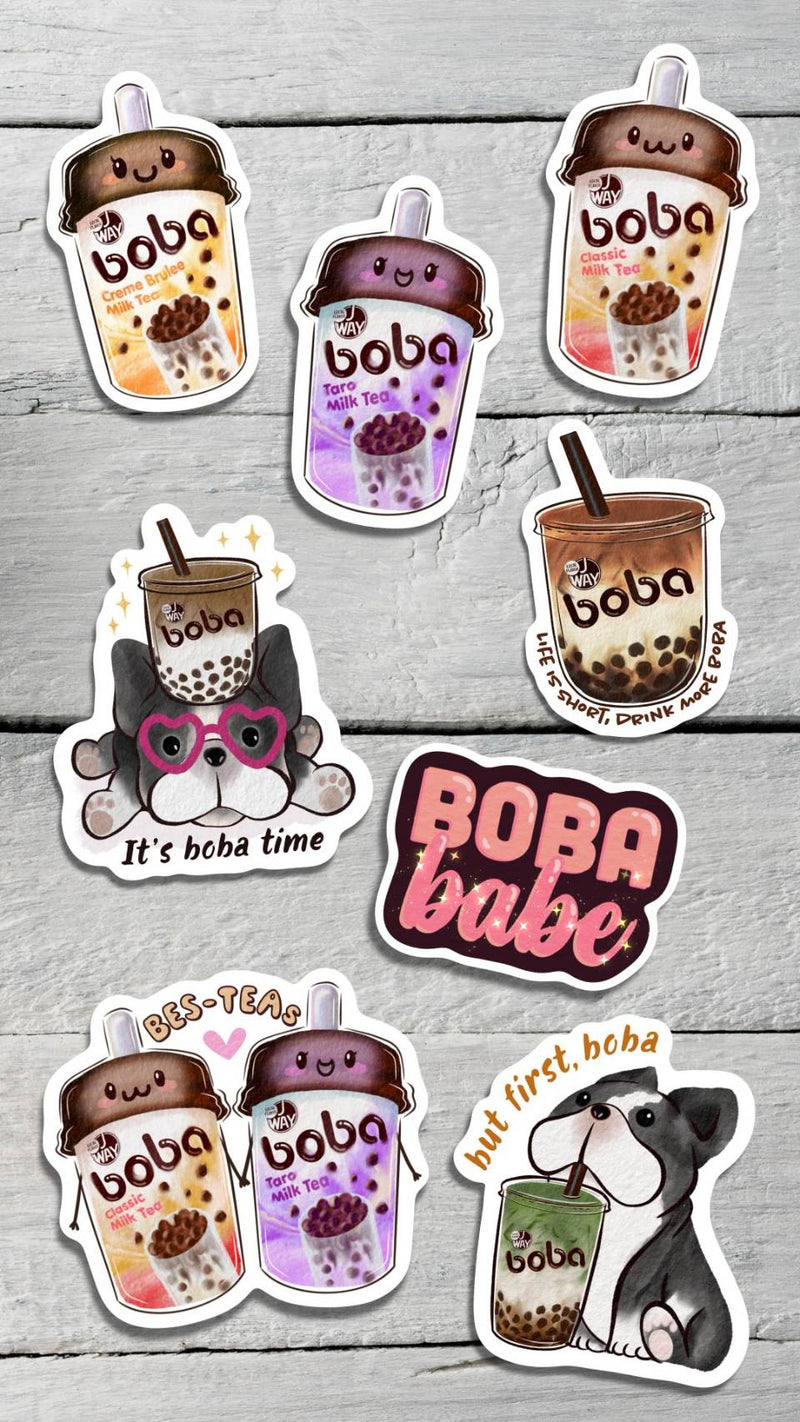 Boba Stickers Bundle