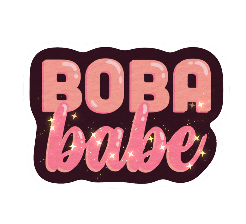 Boba Tea "Boba Babe"  Sticker