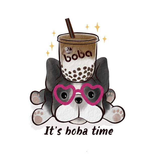 Boba Tea "Boba Time"  Sticker