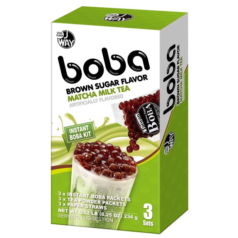 J Way Instant Boba Kit Matcha Latte - 3 Servings