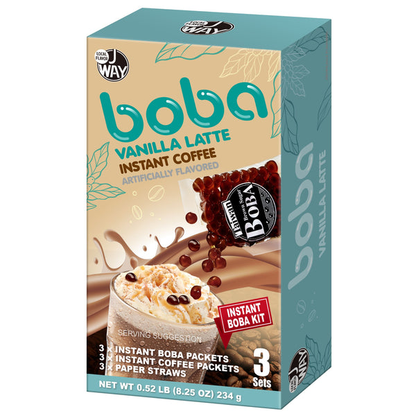 J Way Instant Boba Kit  Vanilla Latte  - 3 Servings