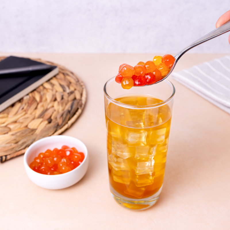 J WAY - BOBA MILK TEA SET (3 DRINKS) Authentic Fruity Colorful Tapioca Boba